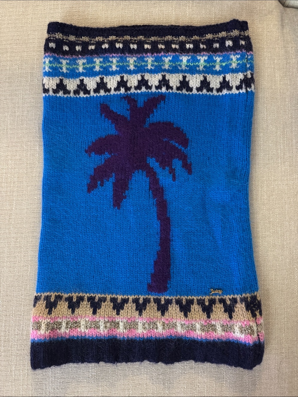 Juicy couture knit snood scarf